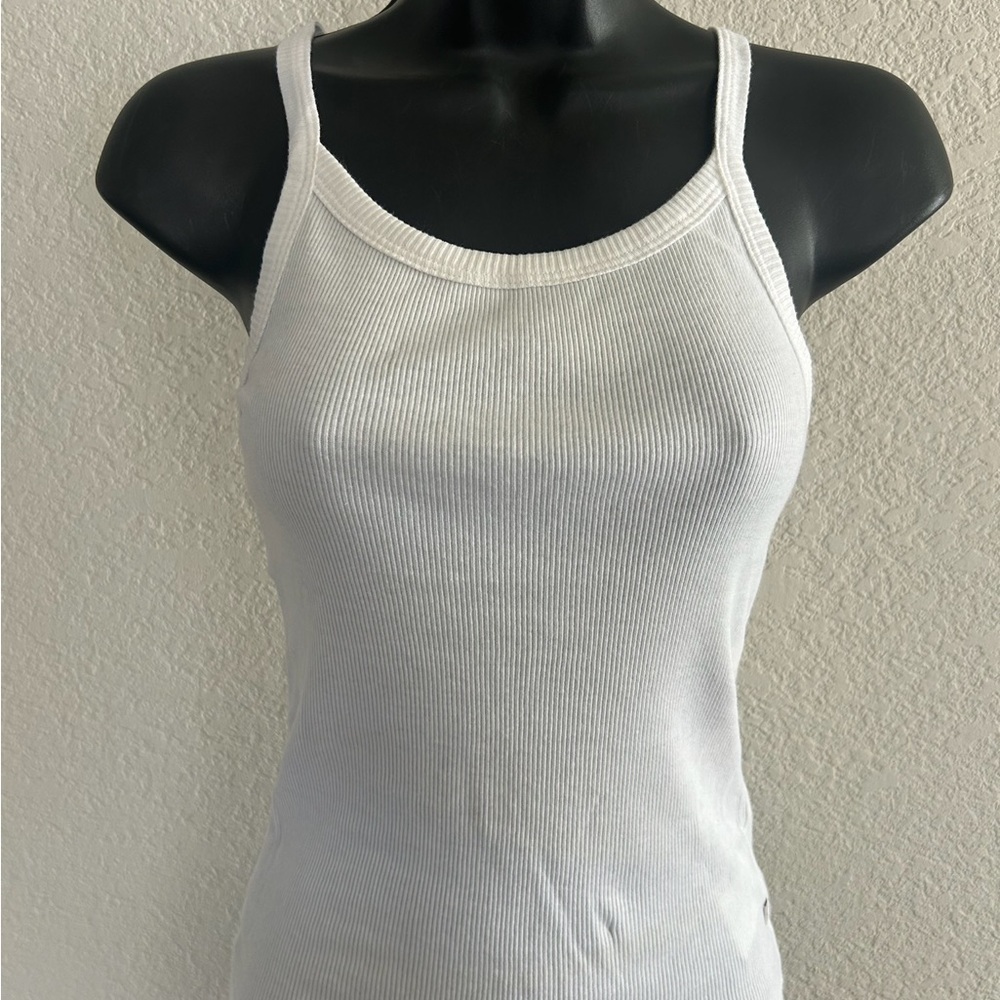 NWT Brixton White Fitted Sleeveless Tank Top